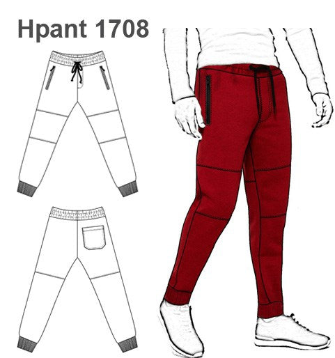 MOLDE PANTALON BUZO URBANO HOMBRE 1708