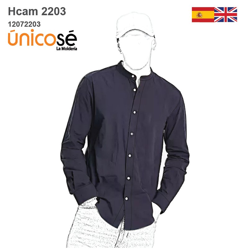 MOLDE CAMISA MAO HOMBRE 2203