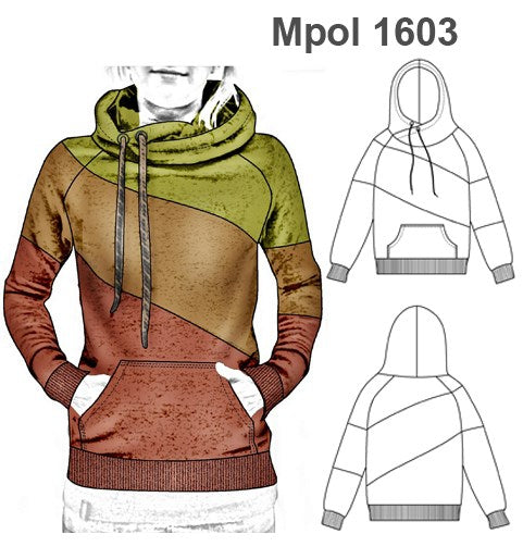 MOLDE POLERON CANGURO MUJER 1603
