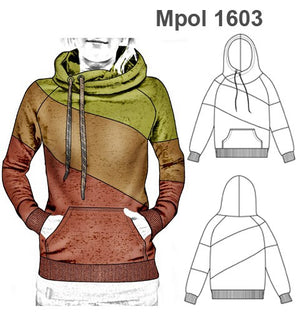 MOLDE POLERON CANGURO MUJER 1603