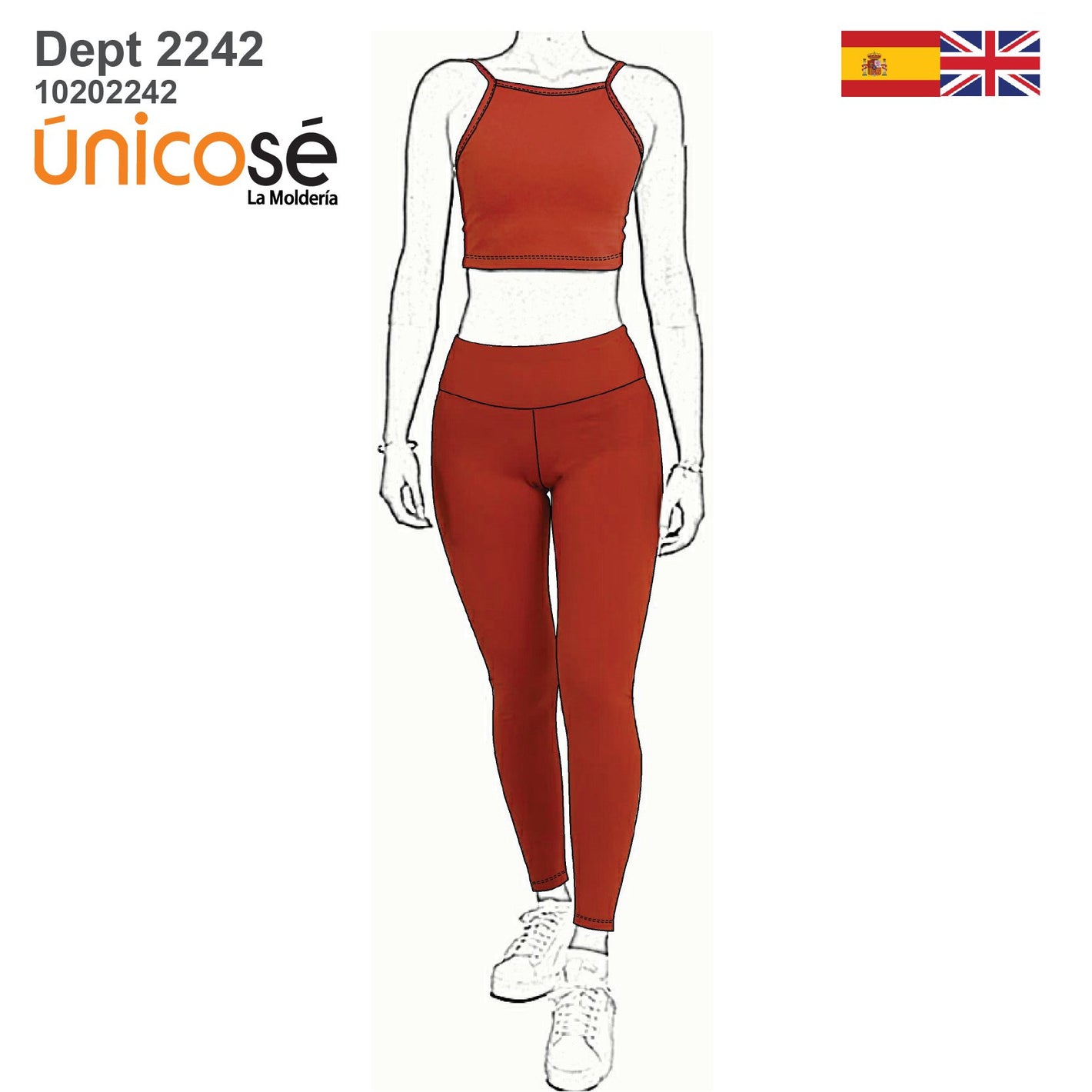 MOLDE DEPORTE CONJUNTO MUJER 2242