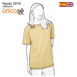 MOLDE POLERA BASICA HOMBRE 2210