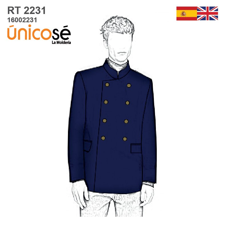 MOLDE CHAQUETA MILITAR RT 2231