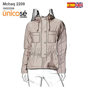 MOLDE CHAQUETA CORTAVIENTO MUJER 2209