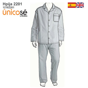 MOLDE PIJAMA CLASICO HOMBRE 2201