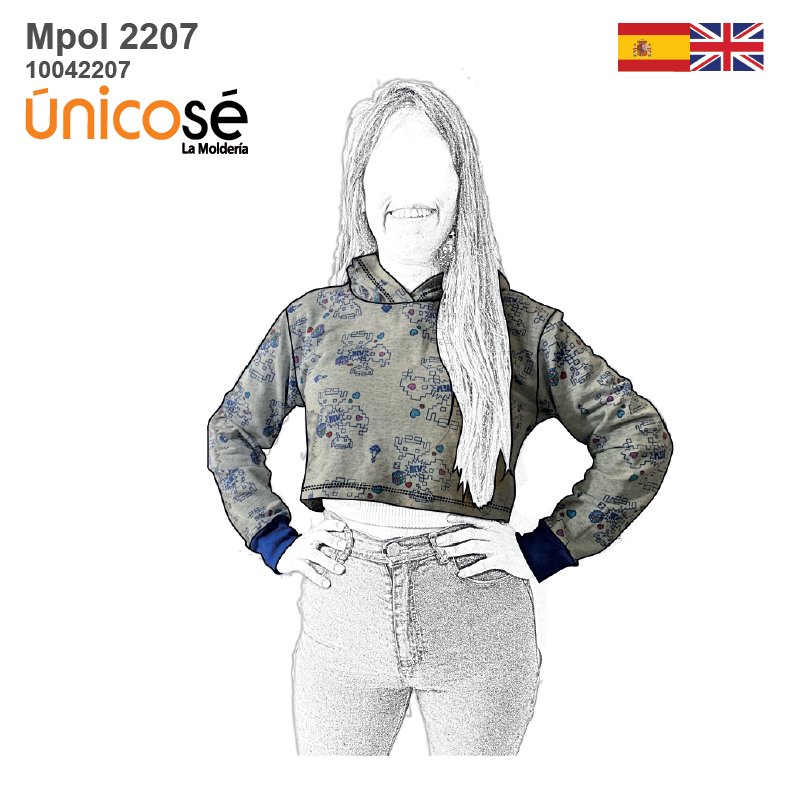 MOLDE POLERON CORTO MUJER 2207