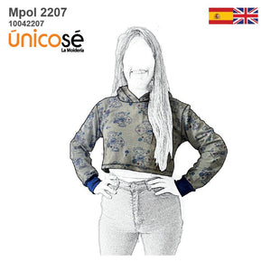 MOLDE POLERON CORTO MUJER 2207