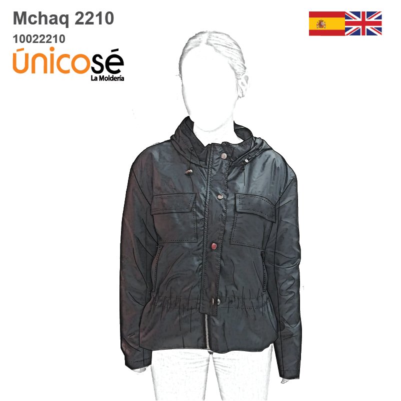 MOLDE CHAQUETA CORTAVIENTO MUJER 2210