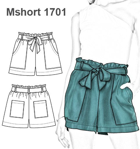 MOLDE SHORT OVERSIZE MUJER 1701