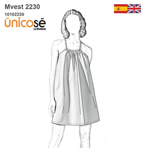 MOLDE VESTIDO SOLERA MUJER 2230