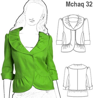 MOLDE CHAQUETA CORTA MUJER 0932
