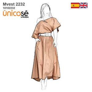 MOLDE VESTIDO SIMPLE MUJER 2232
