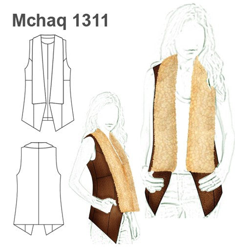 MOLDE CHALECO MUJER 1311