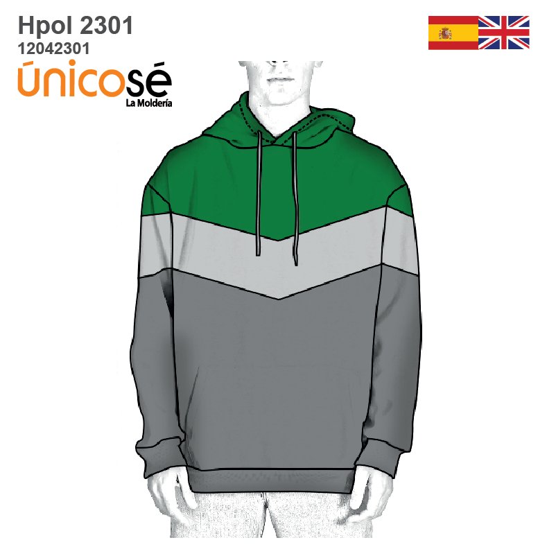 MOLDE POLERON COLOR BLOCK HOMBRE 2301