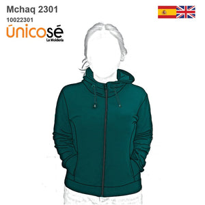 MOLDE CHAQUETA BASICA MUJER 2301