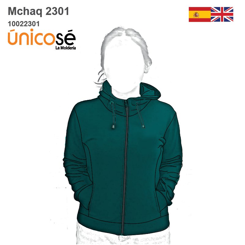 MOLDE CHAQUETA BASICA MUJER 2301