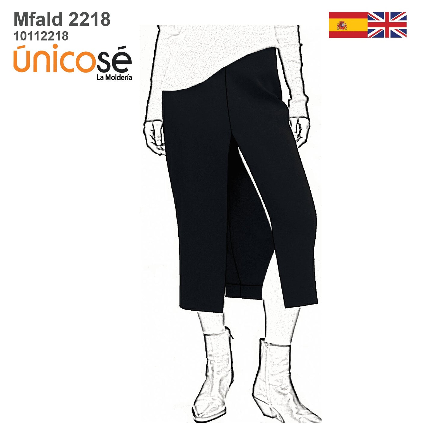 MOLDE FALDA RECTA MIDI MUJER 2218