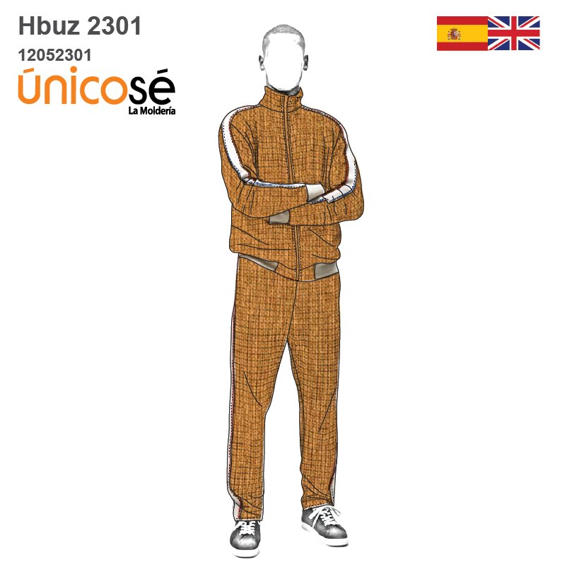 MOLDE BUZO JOGGER HOMBRE 2301