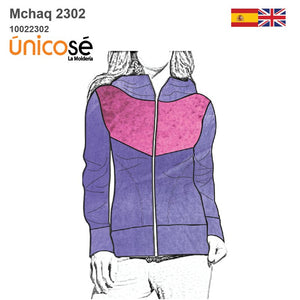 MOLDE CHAQUETA CORTES MUJER 2302