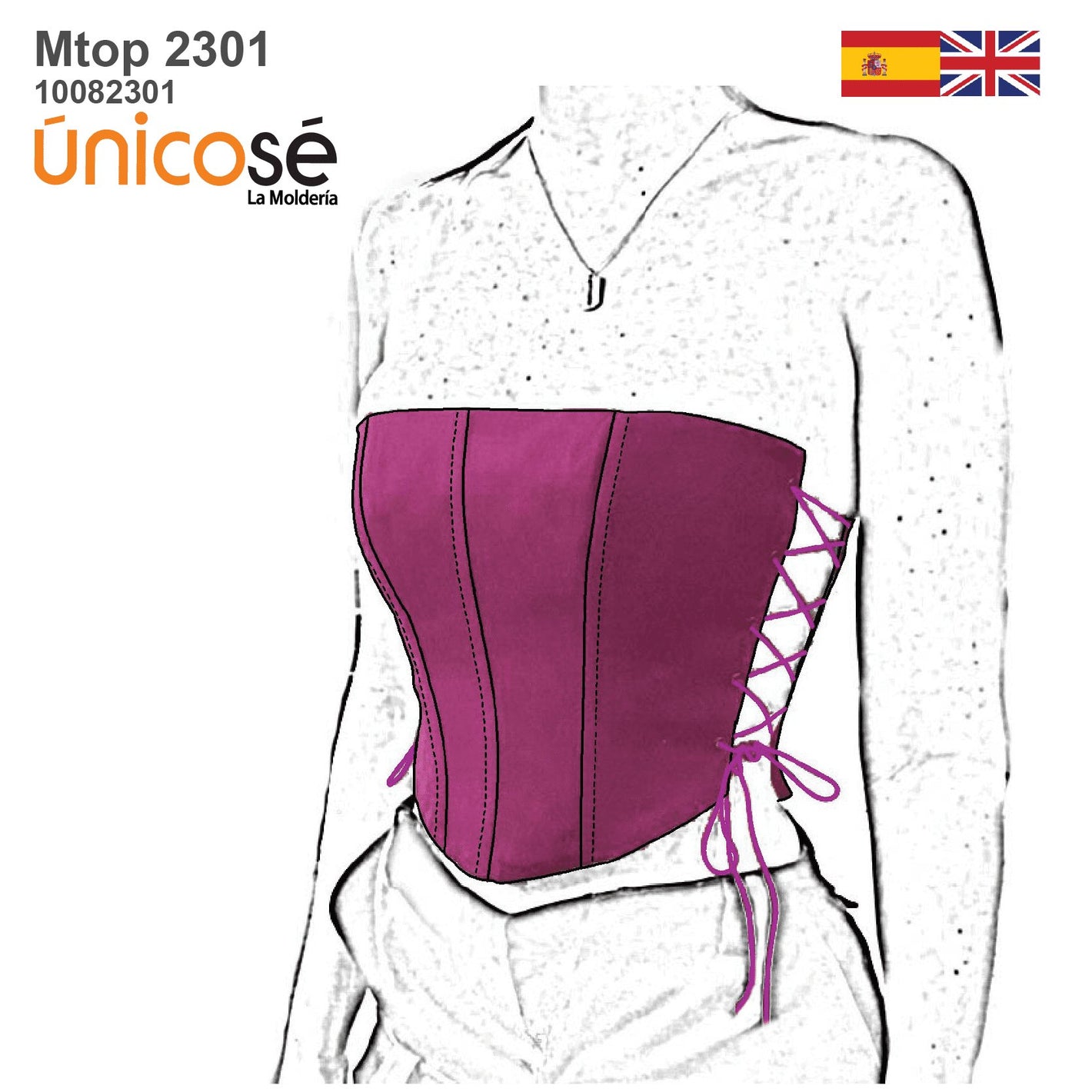 MOLDE TOP CORSET MUJER 2301