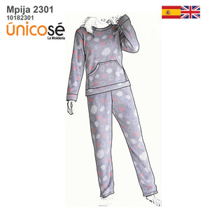 MOLDE PIJAMA 2 PIEZAS MUJER 2301