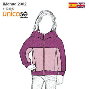 MOLDE CHAQUETA POLAR NIÑA 2302