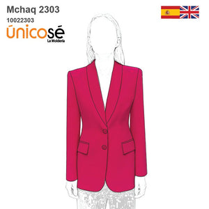 MOLDE CHAQUETA BLAZER MUJER 2303