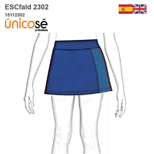 MOLDE ESCOLAR FALDA SHORT 2302