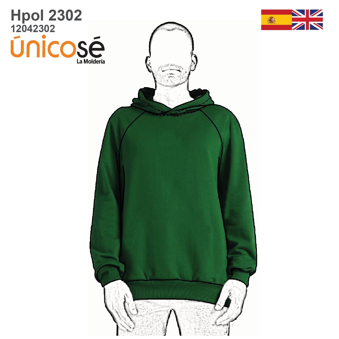 MOLDE POLERON BASICO HOMBRE 2302