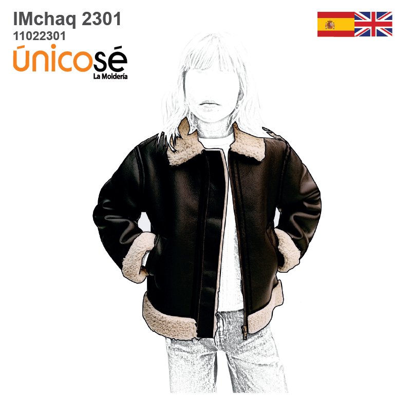 MOLDE CHAQUETA AVIADOR NIÑA 2301