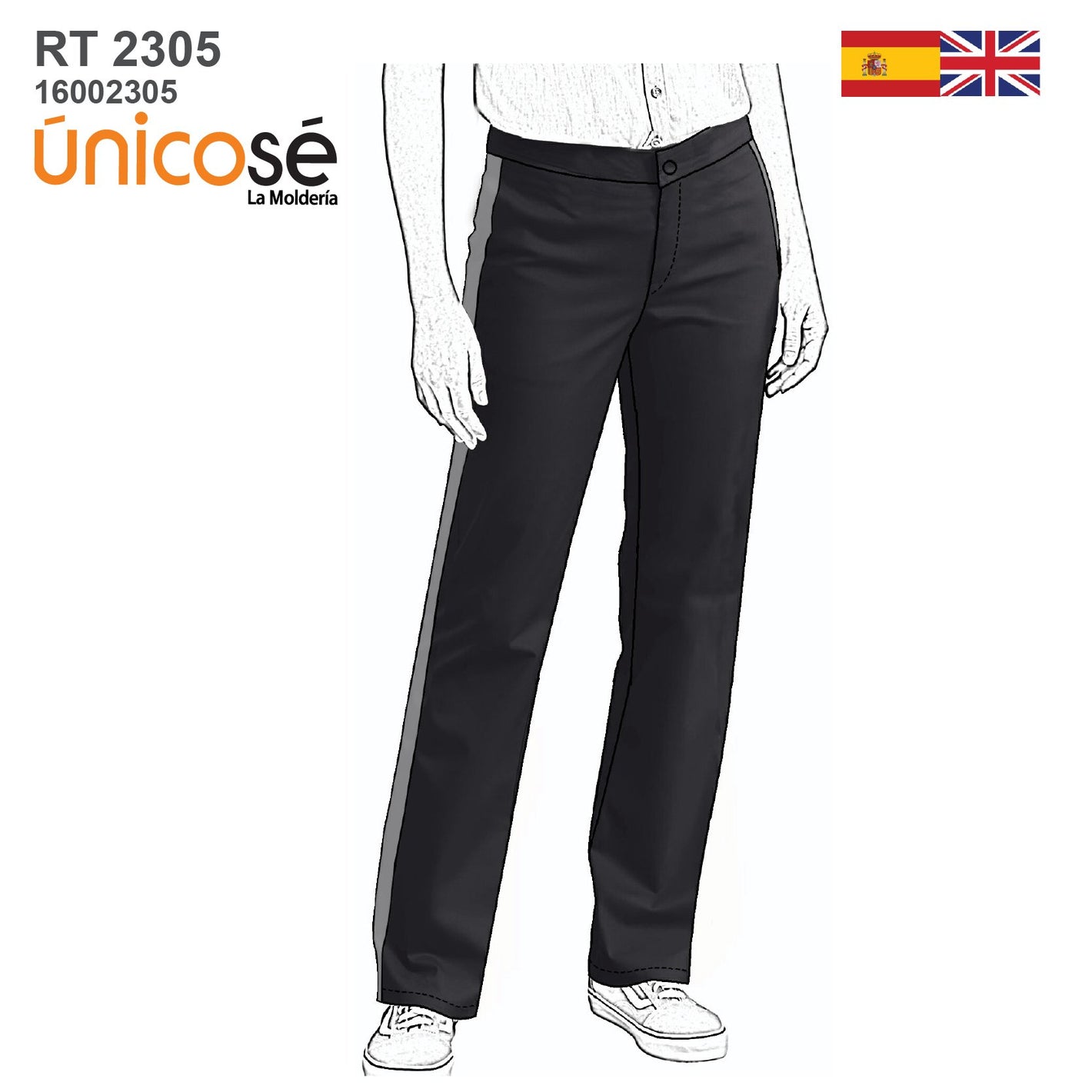 MOLDE PANTALON GUARDIA MUJER RT 2305