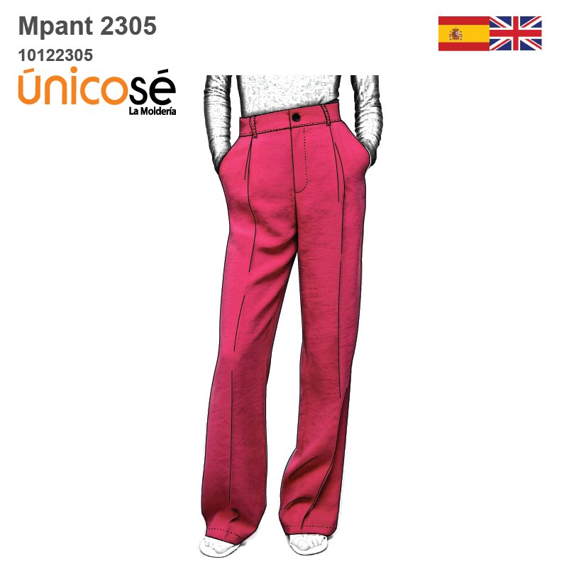 MOLDE PANTALON PALAZZO MUJER 2305