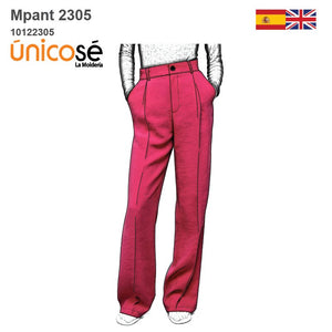 MOLDE PANTALON PALAZZO MUJER 2305