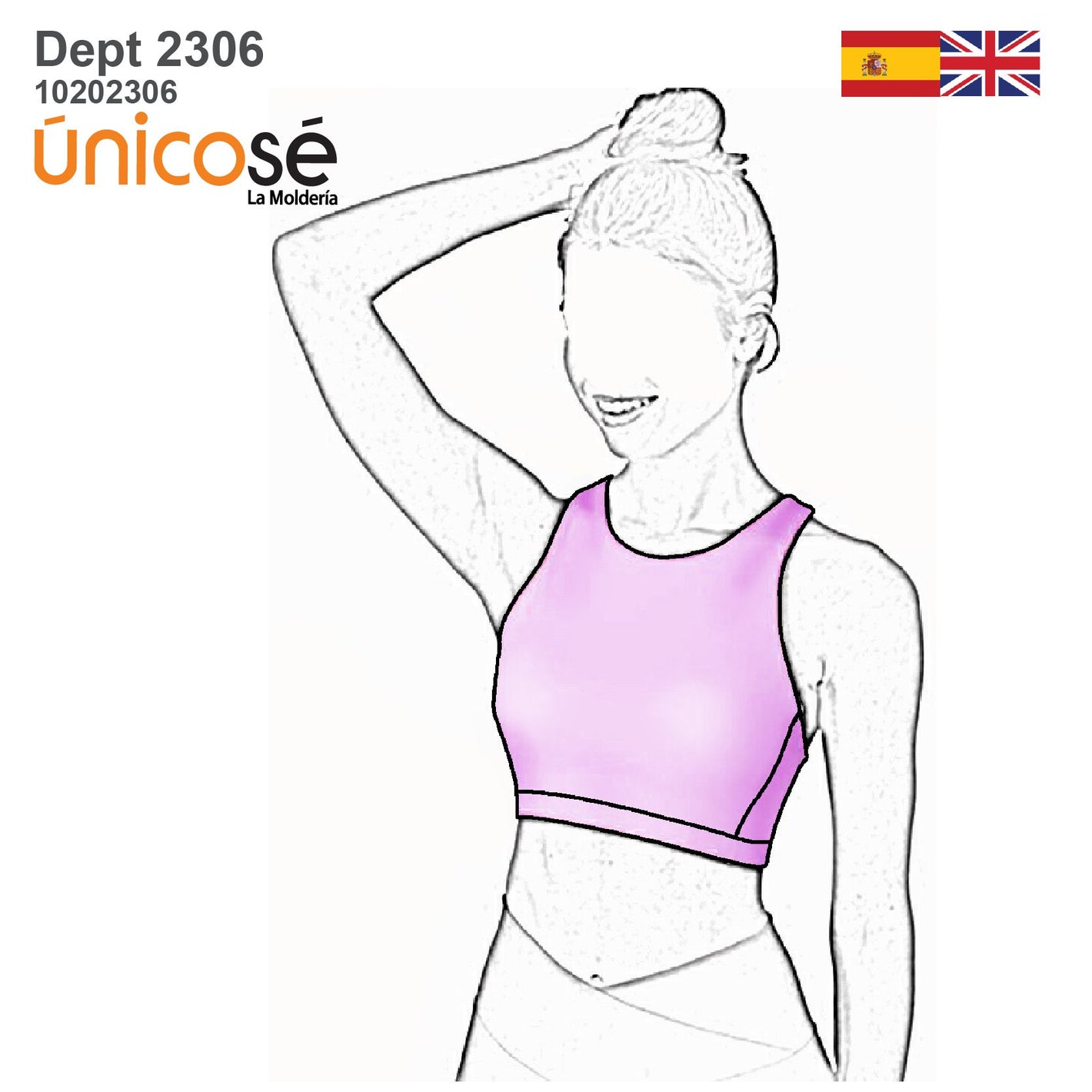 MOLDE DEPORTE TOP MUJER 2306