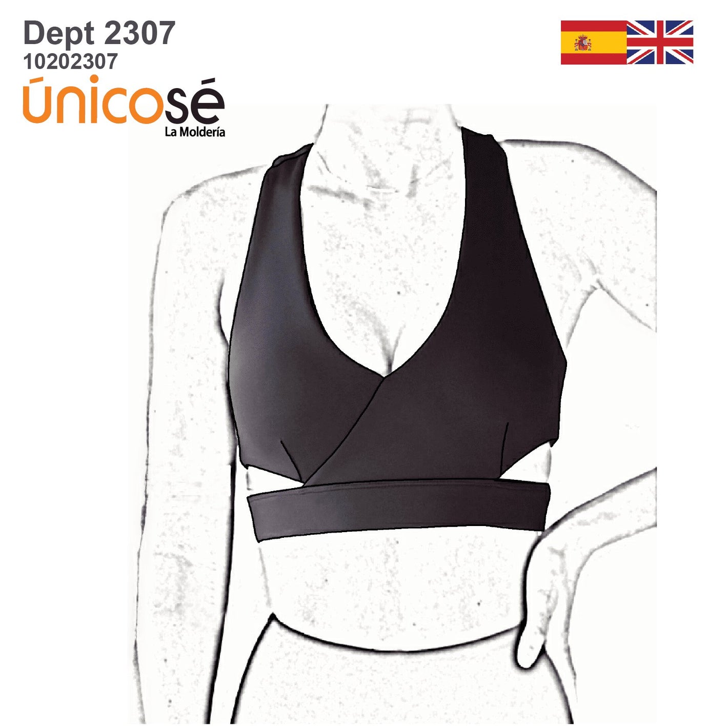 MOLDE DEPORTE TOP MUJER 2307