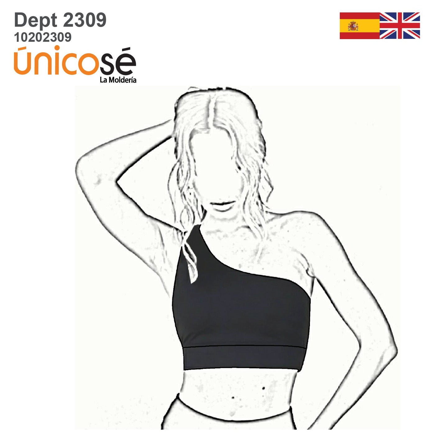 MOLDE DEPORTE TOP MUJER 2309