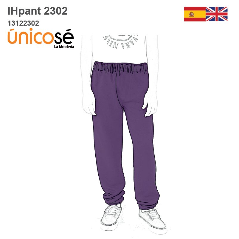 MOLDE PANTALON NIÑO JOGGING 2302