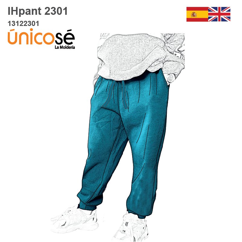 MOLDE PANTALON JOGGING NIÑO 2301