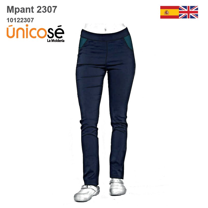 MOLDE PANTALON AJUSTADO MUJER 2307