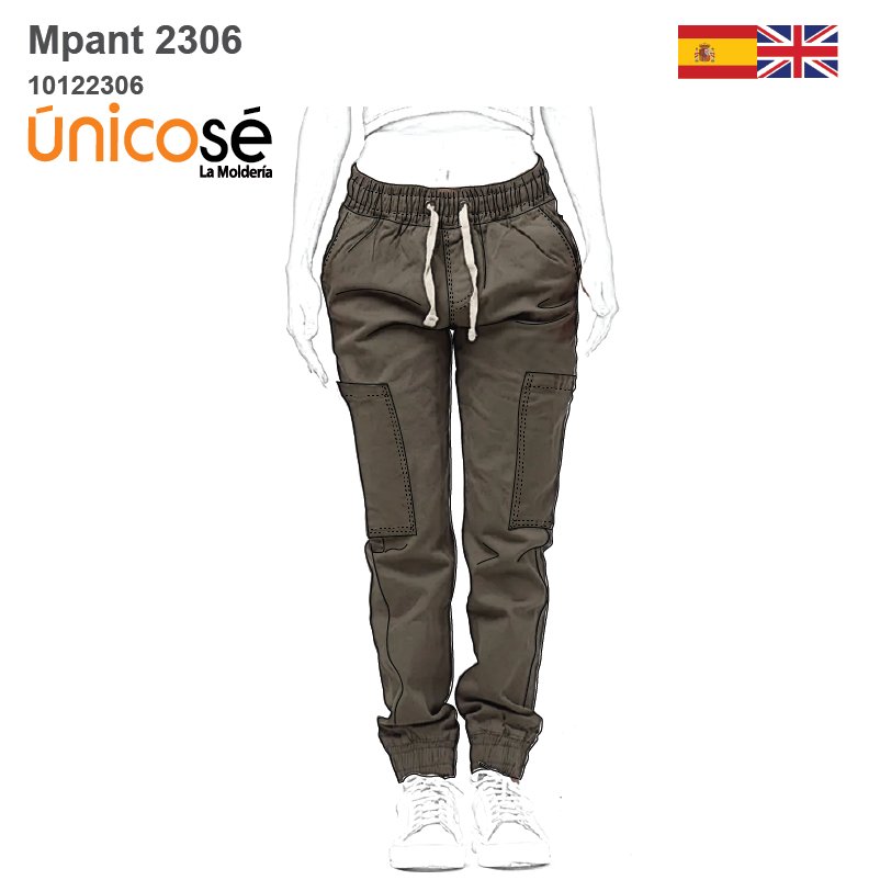 MOLDE PANTALON JOGGER MUJER 2306