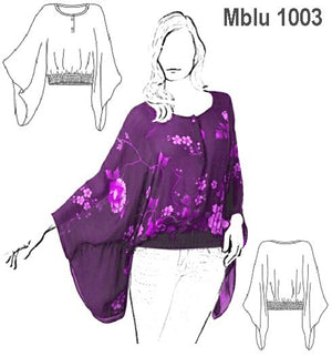 MOLDE BLUSA KIMONO MUJER 1003