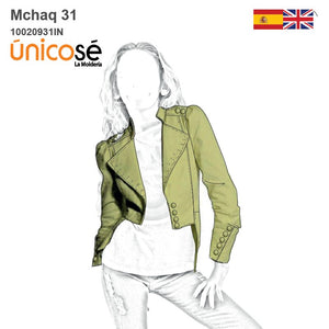 MOLDE CHAQUETA MILITAR NIÑA 0931IN
