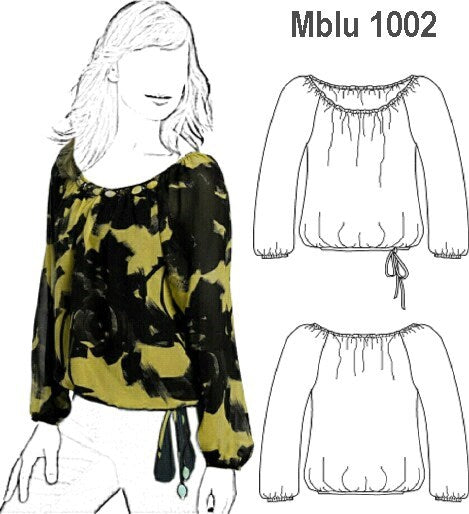 MOLDE BLUSA LARGA MUJER 1002