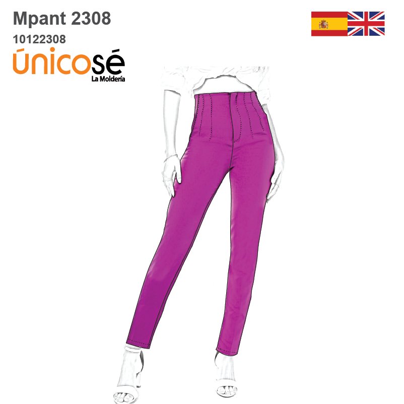 MOLDE PANTALON TORERO MUJER 2308
