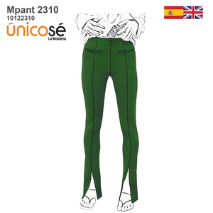 MOLDE PANTALON CORTE VERTICAL MUJER 2310