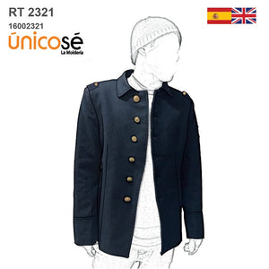 MOLDE CHAQUETA TIPO MILITAR RT 2321
