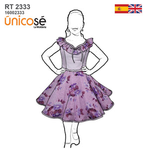 MOLDE VESTIDO HUASA PLATO RT 2333
