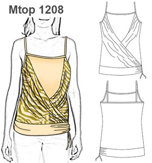 MOLDE TOP DRAPEADO MUJER 1208