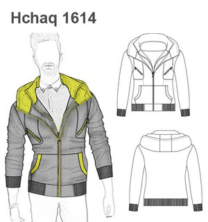 MOLDE CHAQUETA POLAR HOMBRE 1614