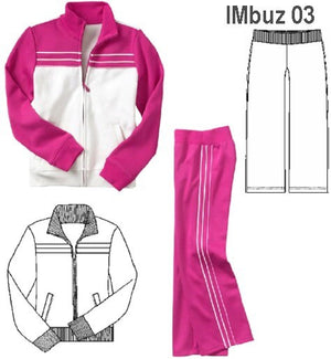 MOLDE SUDADERA / BUZO CLASICO NIÑA 0903